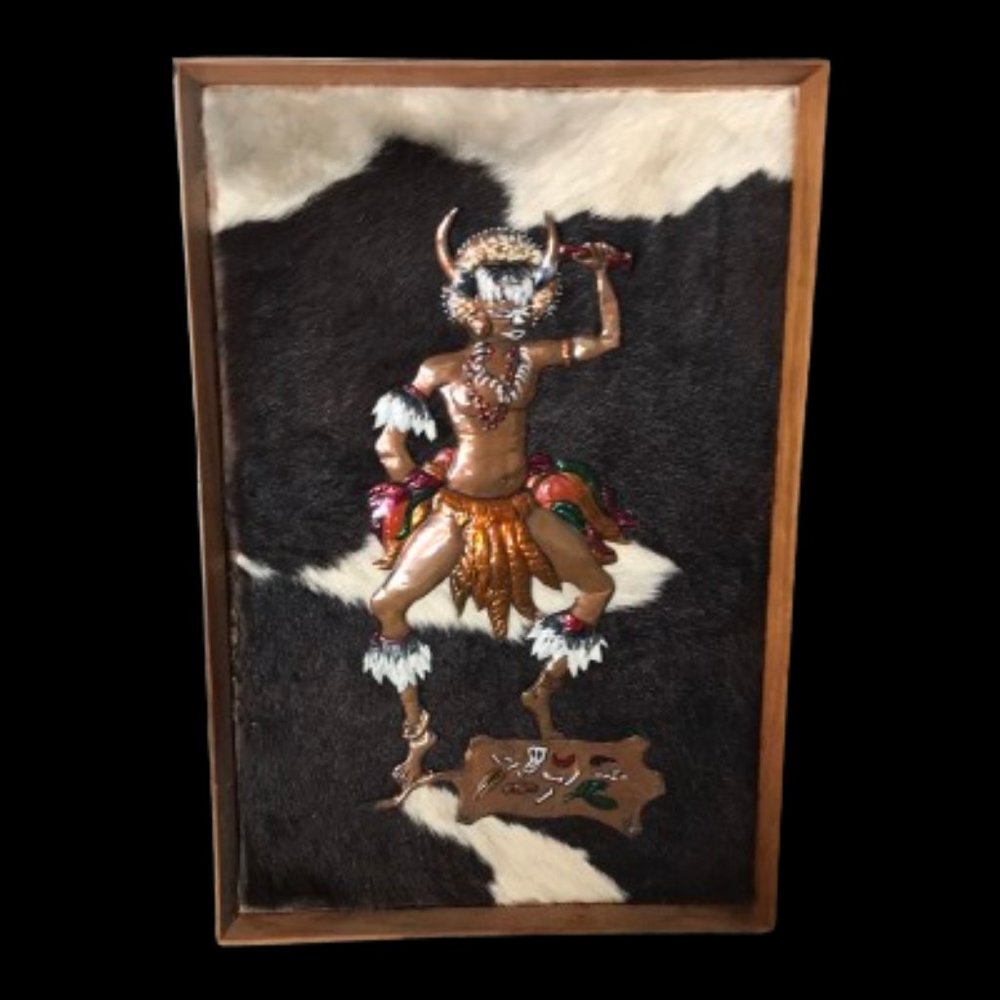 Embrace the Spirit of Nyasaland: Authentic African Warrior Copper Art